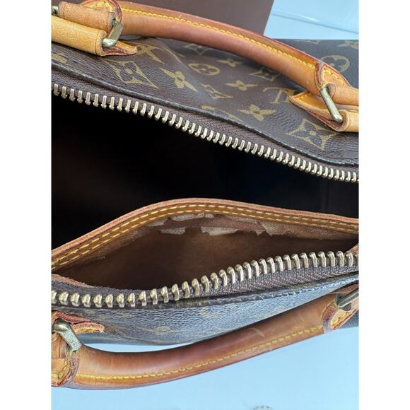 Louis Vuitton Monogram Speedy 30 Boston Bag Hand Brown M41526 Made in USA 2006 - Picture 12 of 16